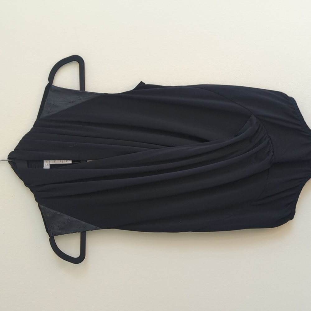 Cache leather accent body suit (w/ tags, read description)